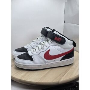 Womens Size 7 - Nike Court Borough Mid 2 White Basketball Shoes Sneakers GS 5.5Y